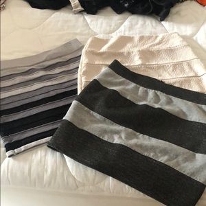 Set of 3 M Sparkly Mini Skirts